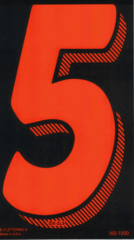 Vinyl Numbers (7.5") - Red on Black