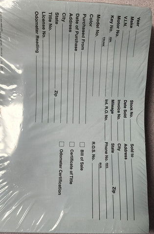 OADA - Deal Jackets/ Deal Folders-NOT ADR PRODUCT. PROFIT SHARE FOR OADA. STAFF ONLY USE THIS PRODUCT FOR OADA PROFIT SHARE