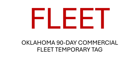 Temp Tag 90 DAY COMMERCIAL FLEET- Sold in increments of 15