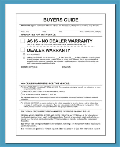 FTC Buyers Guides - Hanging